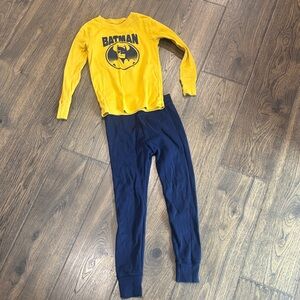 Batman Yellow and Blue Pajama Set